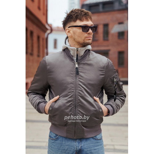 Куртка бомбер D-tec SP-04 Grey | Army Stroll фото 3