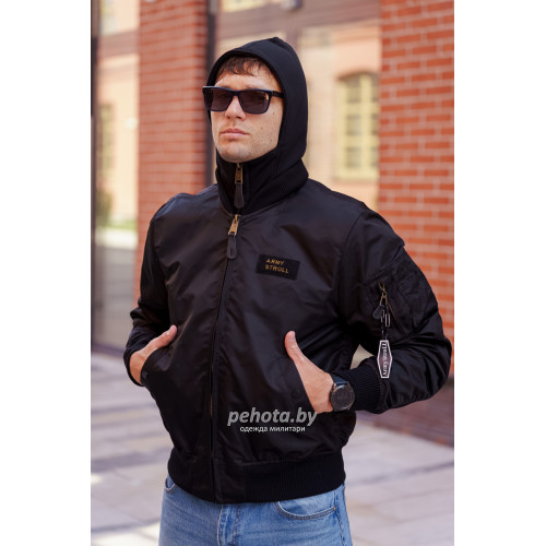 Куртка бомбер D-tec SP-04 light Black | Army Stroll фото 4