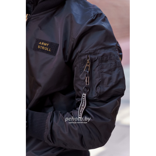 Куртка бомбер D-tec SP-04 light Black | Army Stroll фото 8