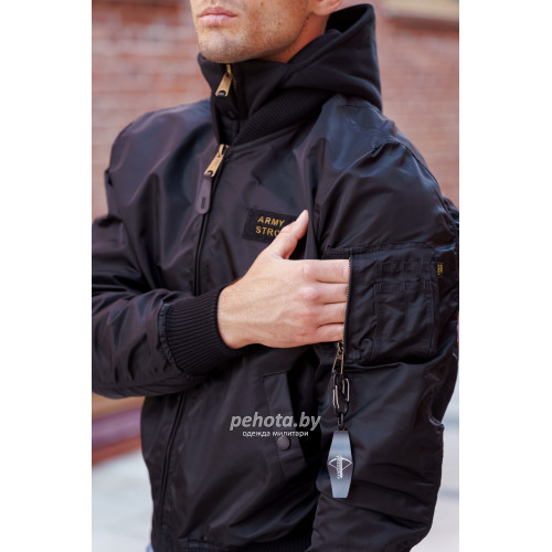 Куртка бомбер D-tec SP-04 light Black | Army Stroll фото 9