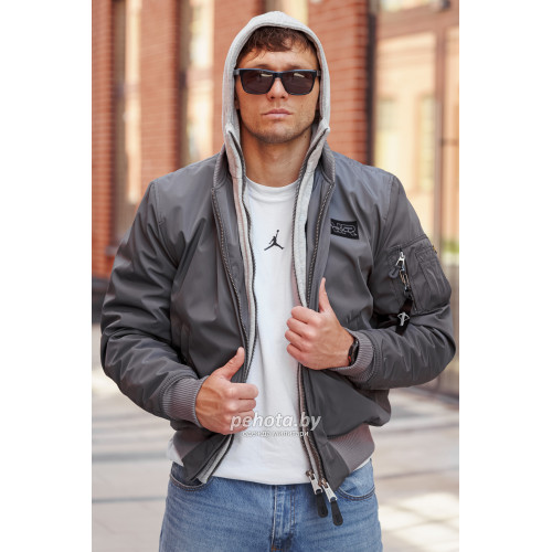 Куртка бомбер D-tec SP-04 Silver Grey | Army Stroll фото 13