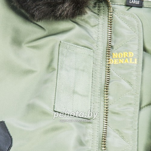 Зимняя куртка Бомбер с мехом Denali B-15 Sage/Sage | Nord Denali фото 4