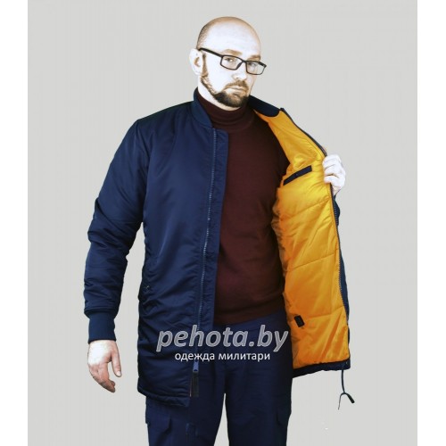 Куртка Bomber Long B-17 Rep.Blue / Orange | Apolloget фото 4
