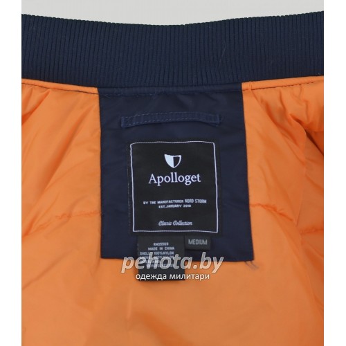 Куртка Bomber Long B-17 Rep.Blue / Orange | Apolloget фото 5