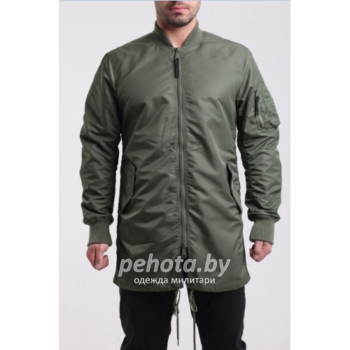 Куртка Bomber Long легкая B-17 Sage Green | Apolloget фото 3