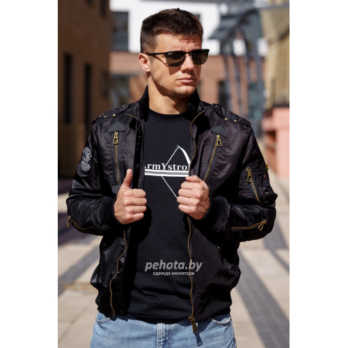 Куртка бомбер PE-16 Black | Army Stroll фото 8
