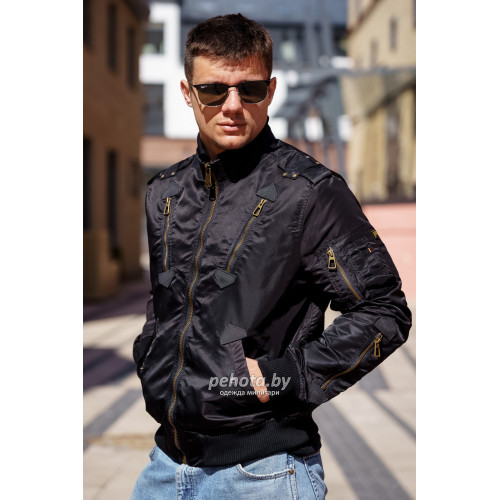 Куртка бомбер PE-16 Black | Army Stroll фото 1