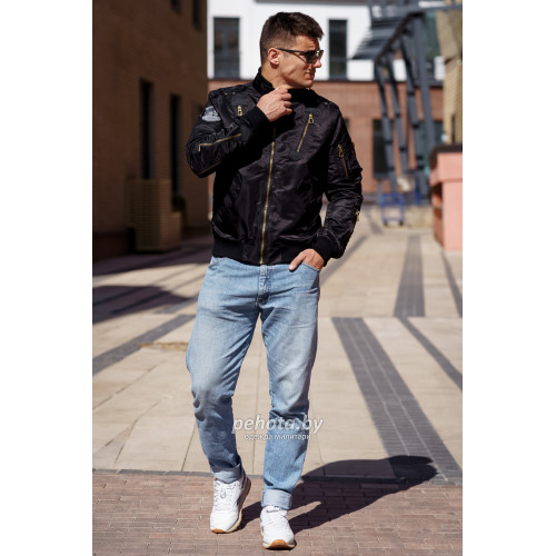 Куртка бомбер PE-16 Black | Army Stroll фото 11