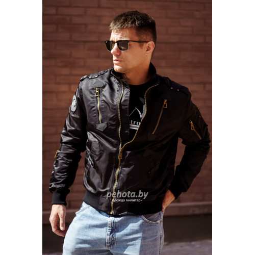 Куртка бомбер PE-16 Black | Army Stroll фото 9