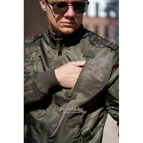 Куртка бомбер PE-16 Olive | Army Stroll фото 9