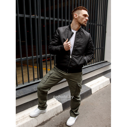 КУРТКА БОМБЕР ROW 2219 BLACK | VINTAGE INDUSTRIES фото 5