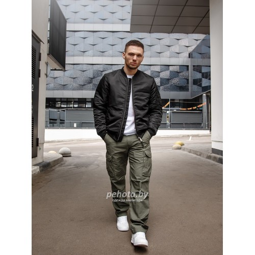 Куртка Бомбер Welder 2101 Black | Vintage Industries фото 4