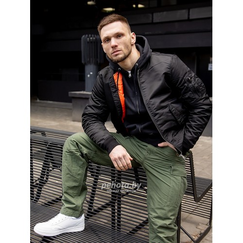 Куртка Бомбер Welder 2101 Black | Vintage Industries фото 7