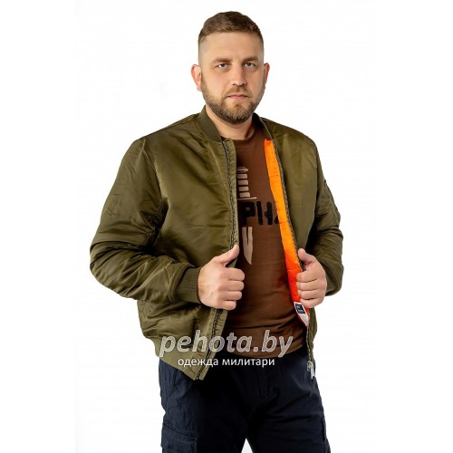 Куртка Бомбер Westford MA1 2081 Olive Drab | Vintage Industries фото 5