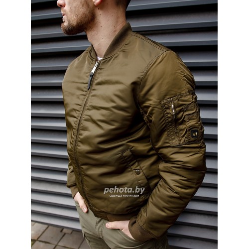Куртка Бомбер Westford MA1 2081 Olive Drab | Vintage Industries фото 3