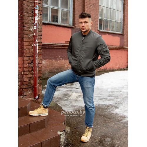 Куртка Бомбер Westford MA1 2081 Replika Grey | Vintage Industries фото 7