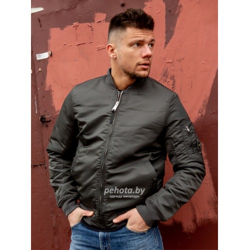 Куртка Бомбер Westford MA1 2081 Replika Grey | Vintage Industries фото 5