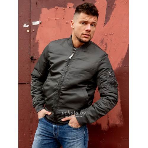 Куртка Бомбер Westford MA1 2081 Replika Grey | Vintage Industries фото 8
