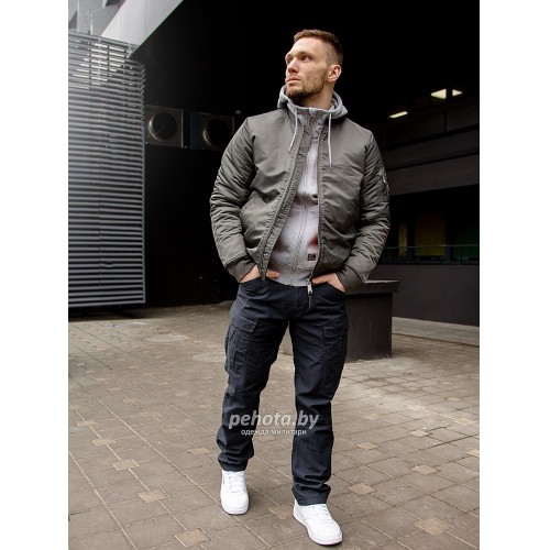 Куртка Бомбер Westford MA1 2081 Replika Grey | Vintage Industries фото 11