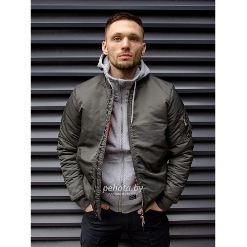 Куртка Бомбер Westford MA1 2081 Replika Grey | Vintage Industries фото 13