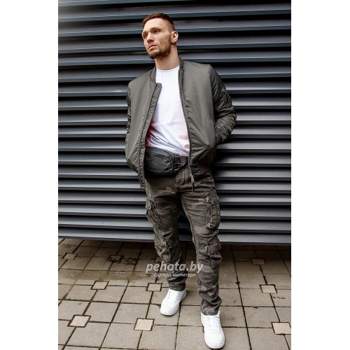 Куртка Бомбер Westford MA1 2081 Replika Grey | Vintage Industries фото 14