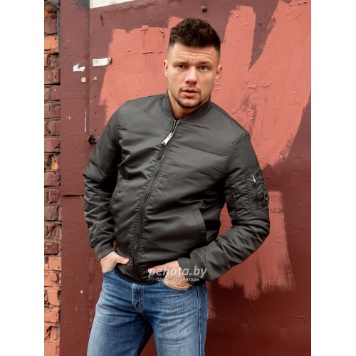 Куртка Бомбер Westford MA1 2081 Replika Grey | Vintage Industries фото 3