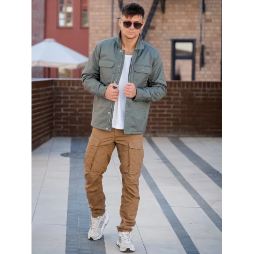 Куртка Hedix shirt 3552 light olive | Vintage Industries фото 11