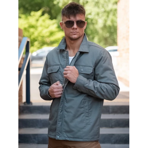Куртка Hedix shirt 3552 light olive | Vintage Industries фото 9