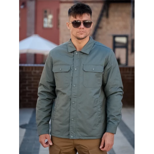 Куртка Hedix shirt 3552 light olive | Vintage Industries фото 17