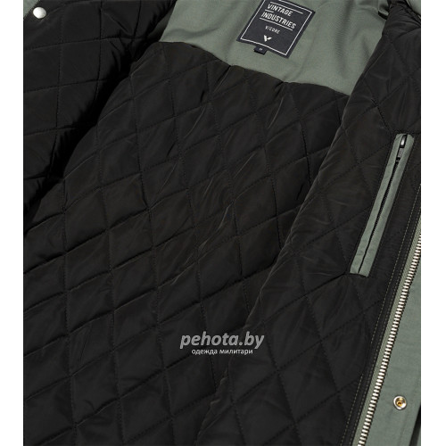 Куртка Hedix shirt 3552 light olive | Vintage Industries фото 3