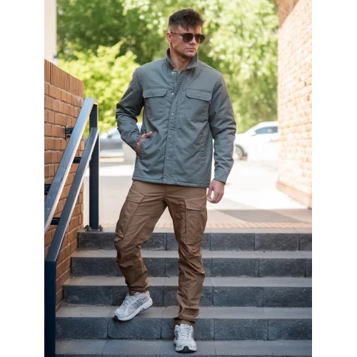 Куртка Hedix shirt 3552 light olive | Vintage Industries фото 18