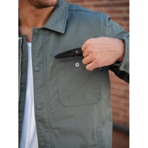 Куртка Hedix shirt 3552 light olive | Vintage Industries фото 4
