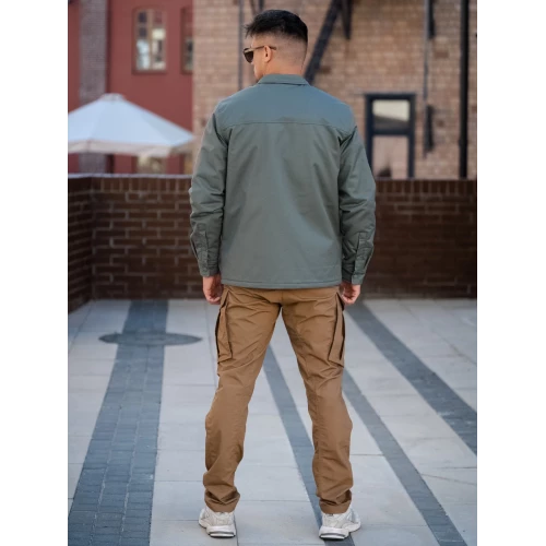 Куртка Hedix shirt 3552 light olive | Vintage Industries фото 12