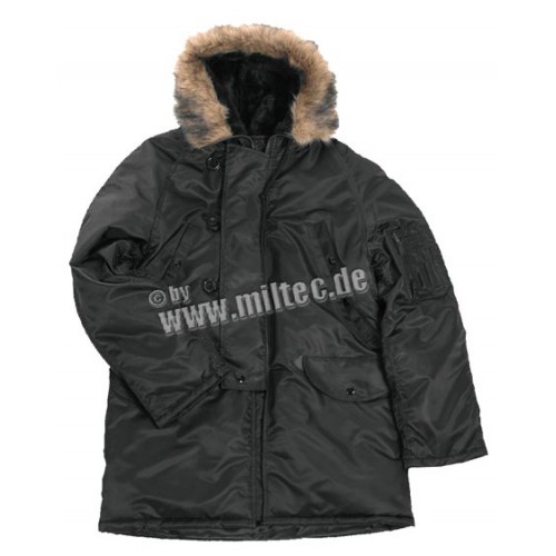 Куртка Mil-Tec лётная Mil-Tec U.S. N3B Чёрная фото 1