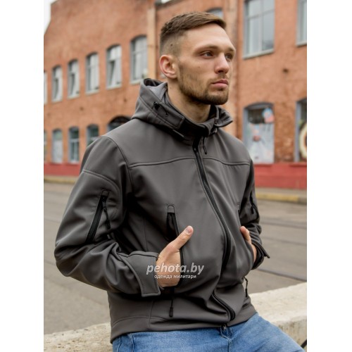 Куртка Оперативник GT GEN-II SoftShell Grey | Grizzly фото 4