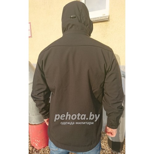 Куртка Оперативник SOFTSHELL Черный | Grizzly фото 3