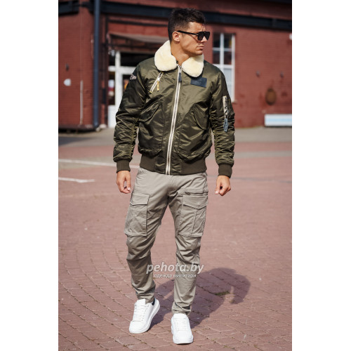 Куртка Pilot B-15 PE-24 Olive | Army Stroll фото 5