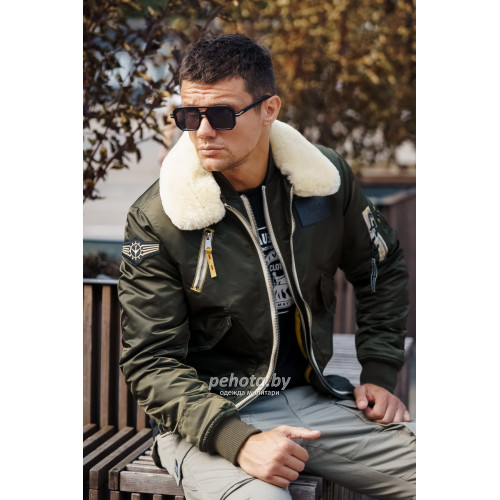 Куртка Pilot B-15 PE-24 Olive | Army Stroll фото 7