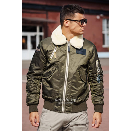 Куртка Pilot B-15 PE-24 Olive | Army Stroll фото 6