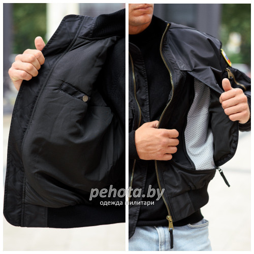 Куртка Pilot P2 Warm Black | ARMY STROLL фото 4