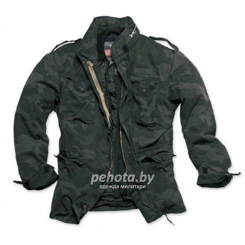 Куртка зимняя Regiment M65 Jacket Black camo | Surplus фото 2