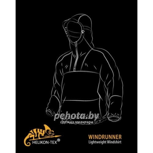 Куртка-ветровка Windrunner Black | Helikon-Tex фото 2