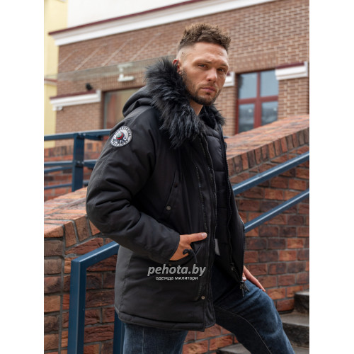 Куртка Аляска Oxford ZIP WP-114 Black | Army Stroll фото 2