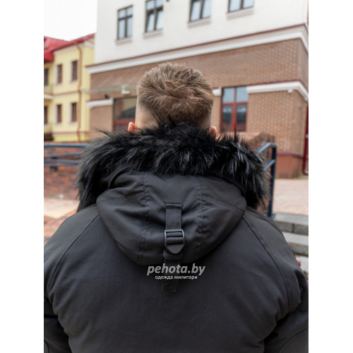 Куртка Аляска Oxford ZIP WP-114 Black | Army Stroll фото 3