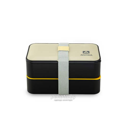 Ланч-бокс с 2 контейнерами на 1.2л 032-1200 Черный/Бежевый | Арктика фото 8