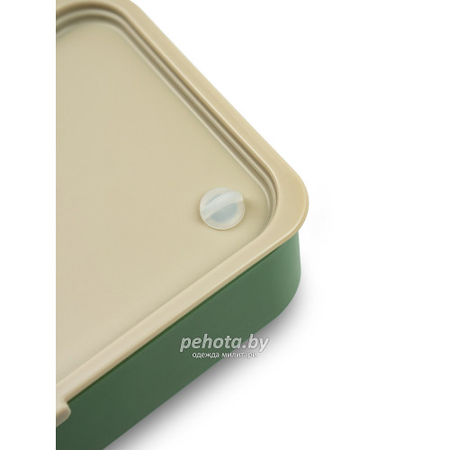 Ланч-бокс с 2 контейнерами на 1.2л 032-1200 Зеленый/Бежевый | Арктика фото 4