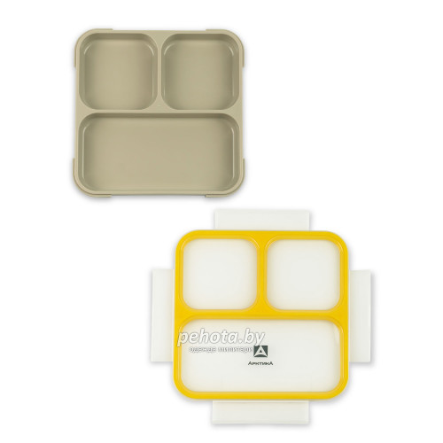 Ланч-бокс с отделениями на 0.8л 033-800 Черный/Желтый | Арктика фото 3