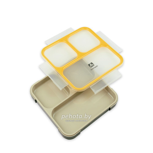 Ланч-бокс с отделениями на 0.8л 033-800 Черный/Желтый | Арктика фото 2