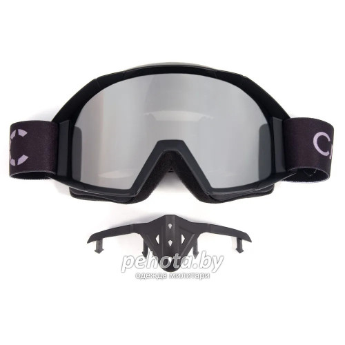 Маска мотоциклетная/снегоходная M10 PF-SMG-13 линза chrome silver | Следопыт фото 3