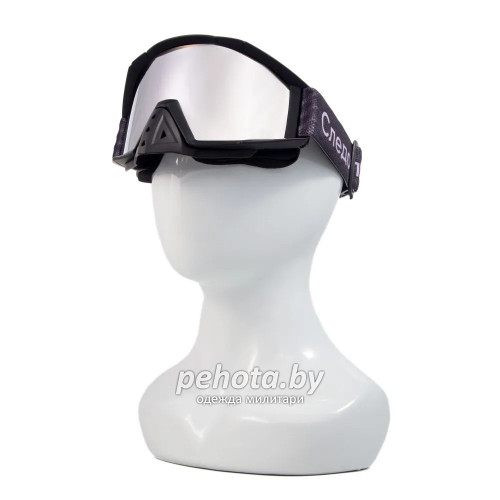 Маска мотоциклетная/снегоходная M10 PF-SMG-13 линза chrome silver | Следопыт фото 4